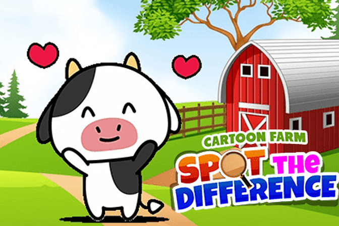 Cartoon Farm Spot The Difference