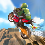 Cartoon Moto Stunt